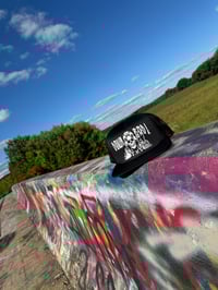 Image 5 of Mr. Death Black/Black Trucker Hat