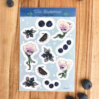 Image 1 of Wild Blueberries Sticker Sheet