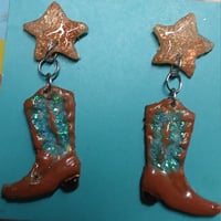 Western Boot earrings 