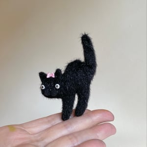 Image of Teeny Halloweeny Cat Brooch #6