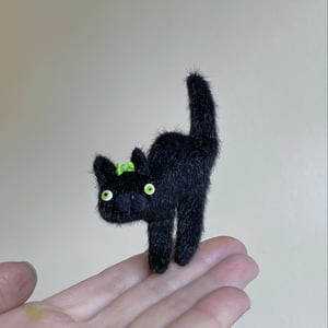 Image of Teeny Halloweeny Cat Brooch #5