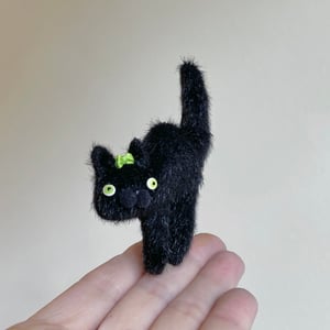 Image of Teeny Halloweeny Cat Brooch #5