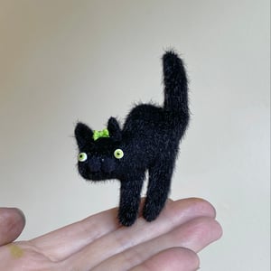 Image of Teeny Halloweeny Cat Brooch #5