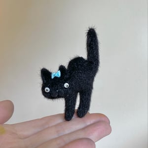 Image of Teeny Halloweeny Cat Brooch #3