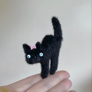 Image of Teeny Halloweeny Cat Brooch #2