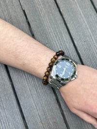 Image 3 of Gender Neutral Tiger Eye Bracelet 