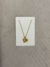 Gold stainless steel necklace with bow 