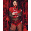 Autographed 8x10 - WWE Victoria Red Spiderwebs