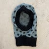 Alpaca balaclava blue with dots