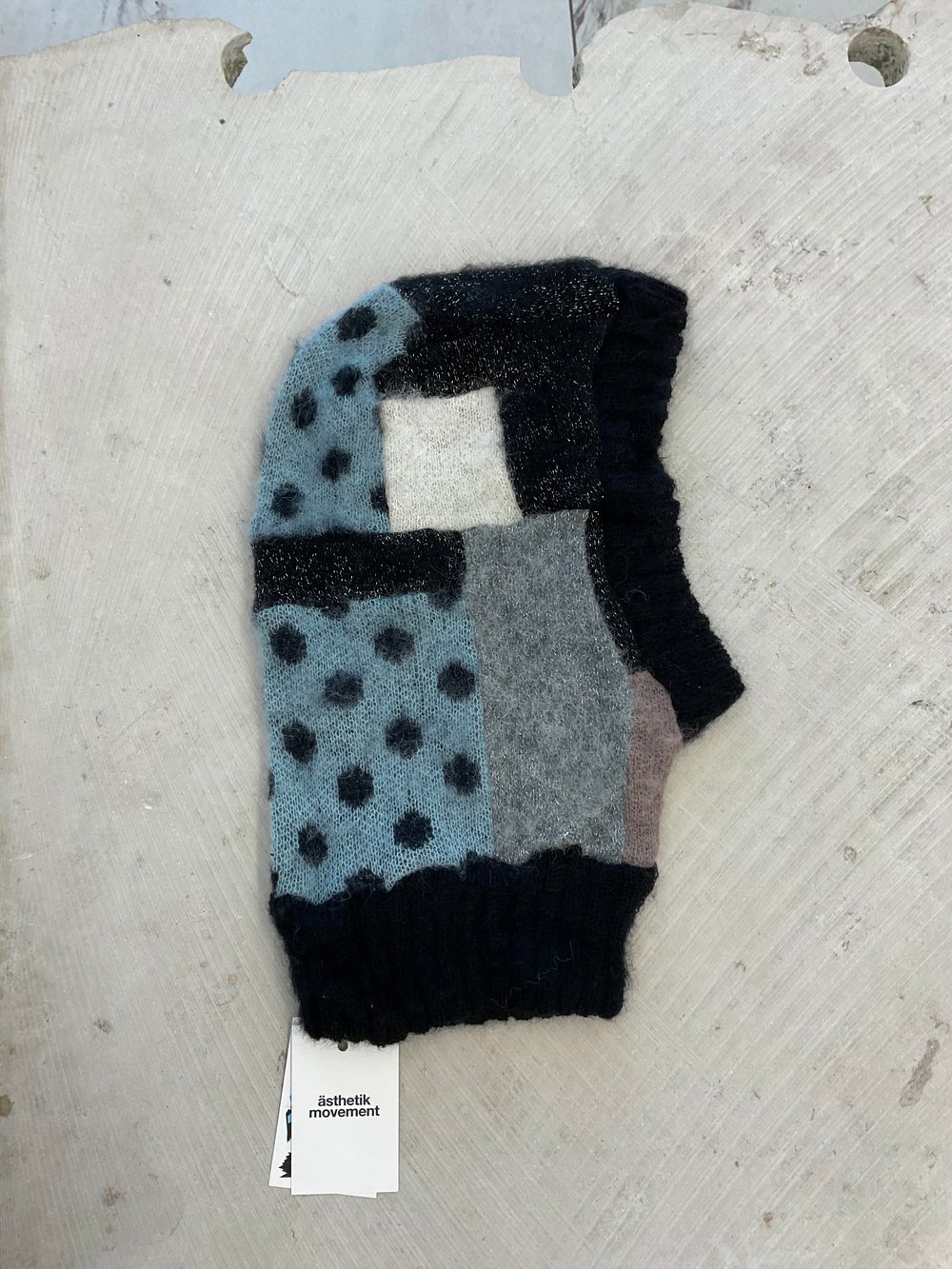 Alpaca patchwork balaclava no 02 