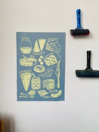 Image 1 of Cheese Board A3 Blue