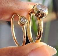 Image 2 of Gold Solitaire Rings