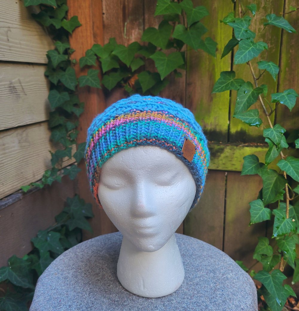 Dusk at the Lake Mermaid Stitch Hat M/L