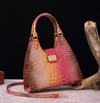 Tie-dyed Crocodile Shoulder Bag