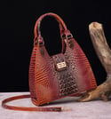 Tie-dyed Crocodile Shoulder Bag