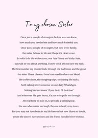 Image 1 of To my chosen sister 
