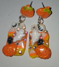 Fall mason jar earrings 