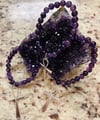 Amethyst charm bracelet