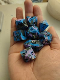 Image 2 of Galaxy Polymer Clay Dice Pre-Order