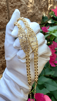 Image 1 of Gold Plated 7 Amuleto Esclava 