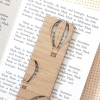 Image 1 of Hot Air Balloon Bookmark. Bon Voyage Gift. Retirement Gift. Graduation Gift. 