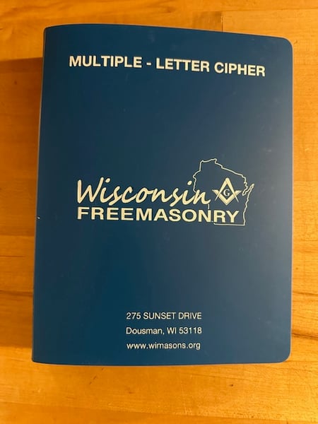 Image of The NEW Grand Lodge Multiple Letter Cipher