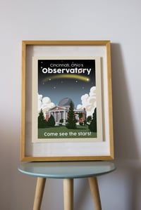 Image 3 of Cincinnati Observatory 1930's Travel Print