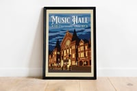 Image 2 of Music Hall 1930's Travel Print