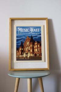 Image 3 of Music Hall 1930's Travel Print