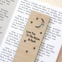 Image 1 of Love You To The Moon and Back Bookmark.