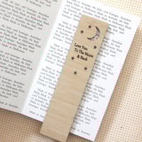 Image 3 of Love You To The Moon and Back Bookmark.