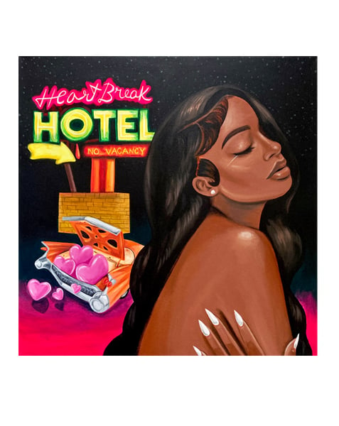 Image of Heartbreak Hotel (Acrylic Painting)