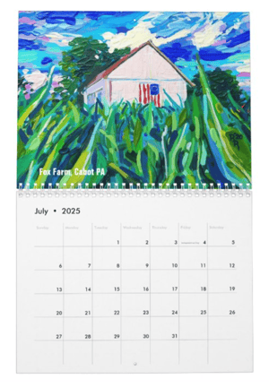 Image of 2025 Places Painted Calendar