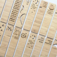 Image 1 of Bamboo Bookmark. Australia Souvenir. Book Lover Gift. Bookmarks.