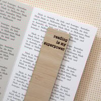 Image 4 of Reading is My Superpower Bookmark. Book Lover Gift. Bookmarks for Kids.