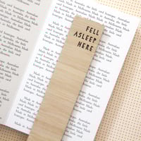 Image 5 of Fell Asleep Here Bookmark. Book Lover Gift. Bookmarks for Him, Teens & Kids.