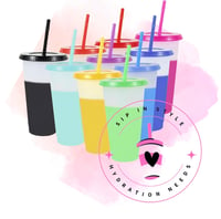 Image 1 of 24oz - Colour Changing Plastic Tumbler