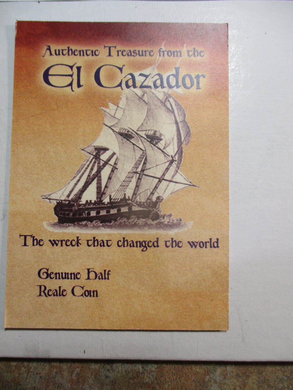 SPECIAL MARKED DOWN: Silver Half Real Coin from the Famous Ship El Cazador