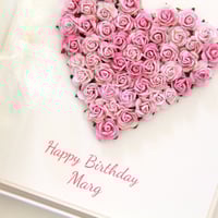 Image 1 of Handmade Female Birthday Card. 8 Colours. Custom Name Card.