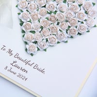 Image 2 of To My Beautiful Bride Card. Personalised Card. On Our Wedding Day Card.