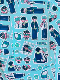 Image 2 of Ivantill and Mizisua School AU Sticker Sheets