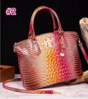 Tie-dyed Crocodile Skin Large Satchel Bag