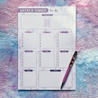 Image 1 of BTS themed WEEKLY PLANNER | A4 | 8,3 × 11,7 | 