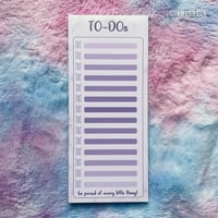 BTS themed To-do list | 9x21 | 3.5 x 8.2 inch | journaling notepad