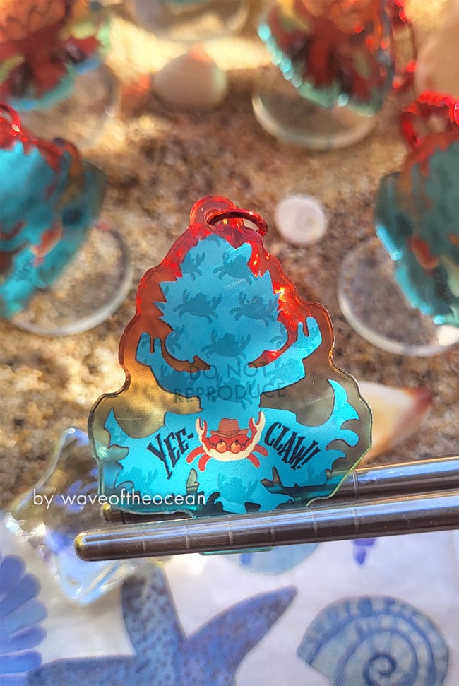 Yee-claw! The Crustaceanoid Typhoon Mini Charm/Standee