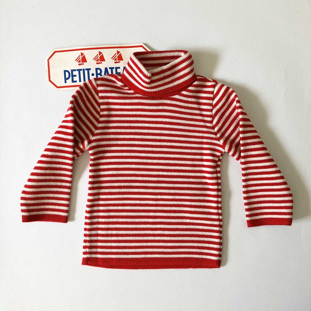 Image of Sous pull 3/6 mois Petit Bateau années 80 stock neuf