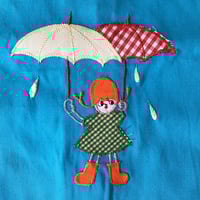 Image 4 of Tunique tablier bleu 2/3 ans stock neuf années 70 