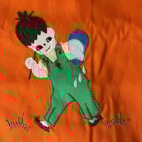 Image 4 of Tunique tablier orange 2/3 ans stock neuf années 70 