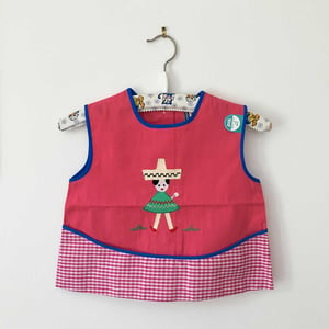 Image of Blouse 2/3 ans rose Kaufhof années 70 stock neuf