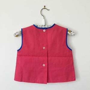 Image of Blouse 2/3 ans rose Kaufhof années 70 stock neuf